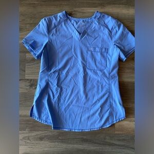 Cherokee Infinity One Pocket Scrub Top in Ciel Blue